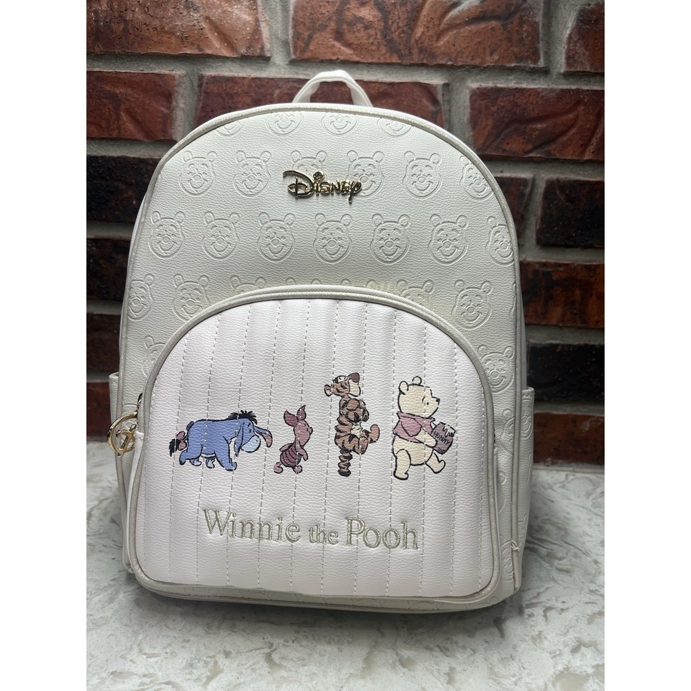Disney Winnie The Pooh Faux Leather Backpack (13.5"x10") -Primark - NEW With Tag